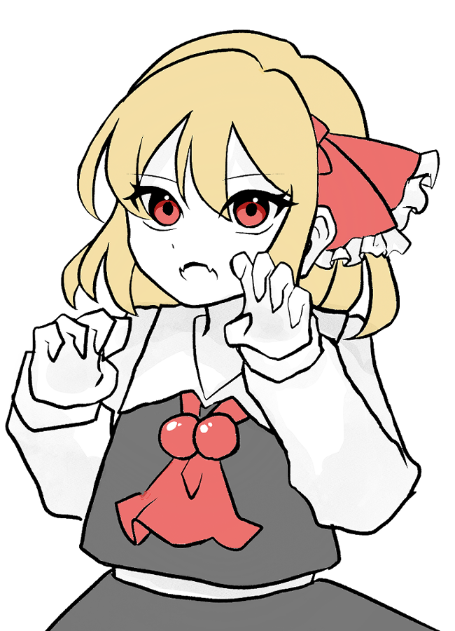 torishika01's tweet photo. #東方Project　＃ルーミア
※ライトモード・タップ推奨
一寸先は……？ https://t.co/CsN7akcENC