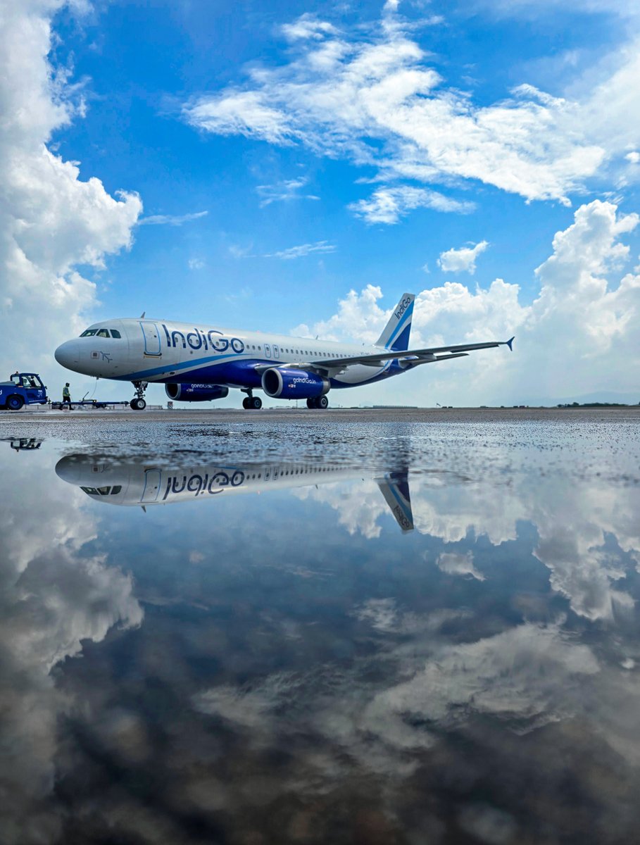 IndiGo6E's tweet image. There’s nothing like a little monsoon magic ✨🌧️. #goIndiGo