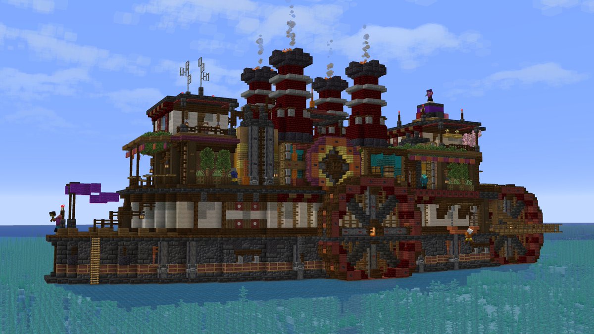 SlidingMC's tweet photo. @sniffalt Been on a bit of a hiatus. Although 500 hours or so deep into creative preparing for my forever world. Here's some of my best but older builds. https://t.co/CLvIteIoLg