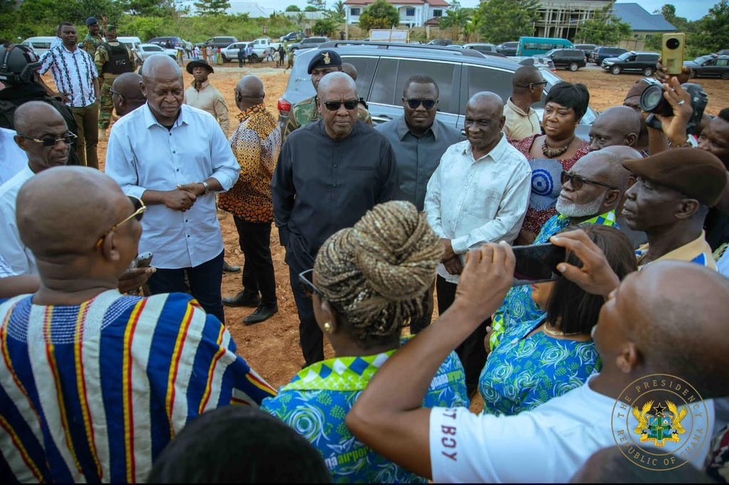 H. E <a href="/JDMahama/">John Dramani Mahama</a> visited a GETFund project at Sunyani SHS, reinforcing his government's commitment to quality education infrastructure and timely delivery to boost learning and national development.