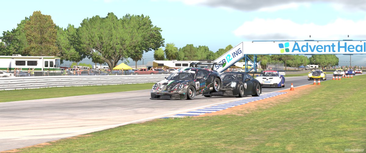 xcannon762x's tweet photo. First race with the #porsche cup at #Sebring... Well, wasn't very good (DNF). Race 2, P4πͺ. Race 3, fell back to P20 after someone forgot to brake and spun me around, but fought back to P8. So not a terrible day of racing. #RaceWithEnvy #simracing #SimSwagTech https://t.co/KagXvHzFba