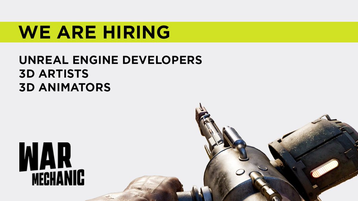 dev_Chronospace's tweet photo. The War Mechanic team is expanding.

We’re currently looking for 3D Artists, Animators, and Unreal Engine Developers to join the project.

If you’re interested, please contact us (send CV) at rekrutacja@chronospace.pl

#3dartist #uedev #3danimators #job #chronospace #warmechanic https://t.co/3uIiGePHZl