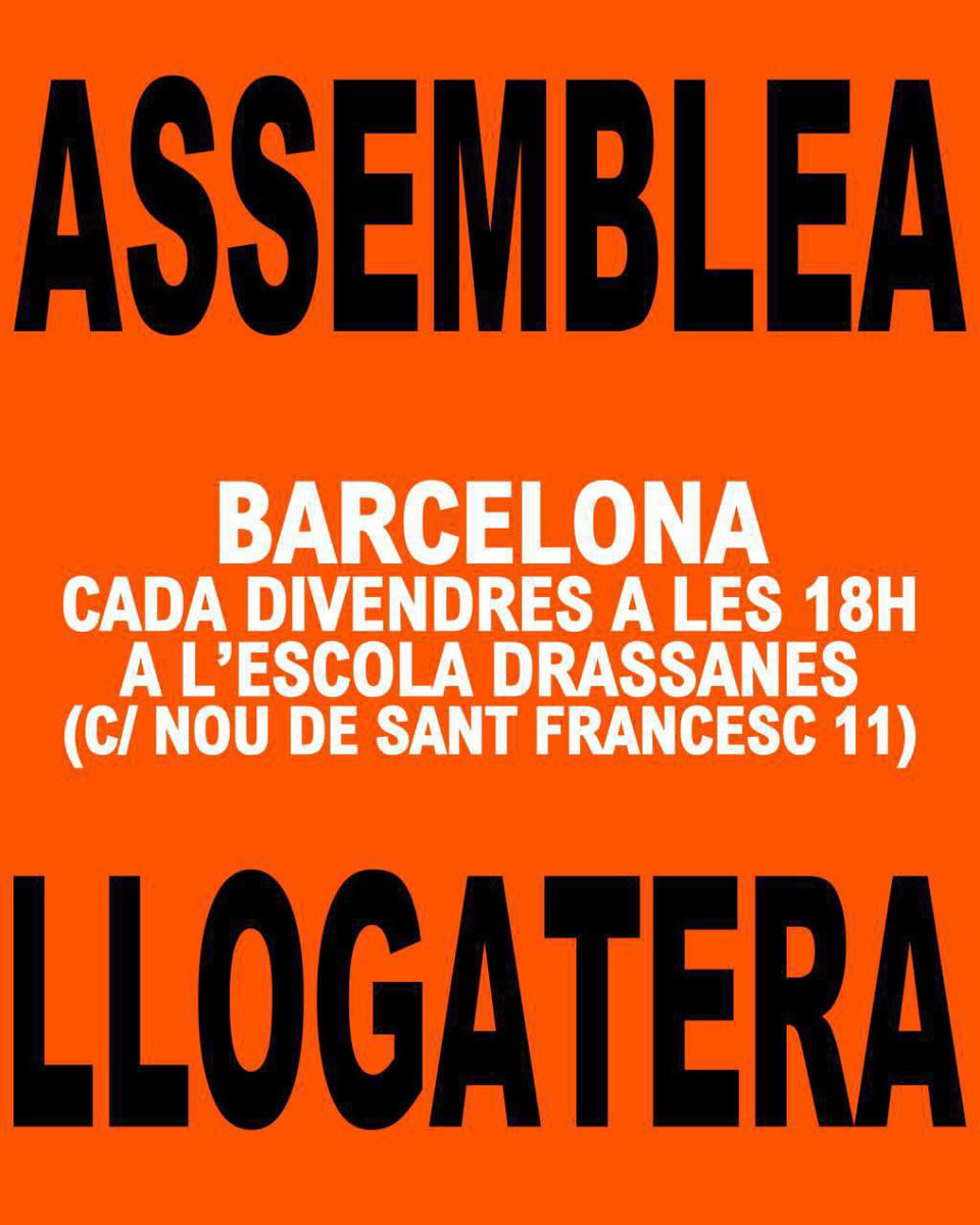 Sindicat de Llogateres i Llogaters tweet media