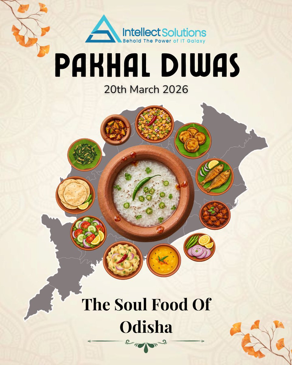 SAIntellects's tweet photo. Celebrating the Taste of Tradition 🌾
On this Pakhala Diwas, let’s honor the rich culture and authentic flavors of Odisha.
Proudly celebrating tradition with @SAIntellectsSolution.
Let’s cherish our roots and celebrate the soul food of Odisha together.

#PakhalaDiwas #OdishaFood https://t.co/RYincFQ2C1