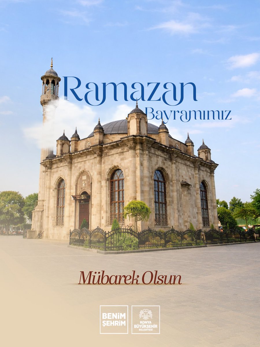 Konyabuyuksehir's tweet photo. 🌙 #RamazanBayramı’nın; tüm İslam alemine birlik, beraberlik ve huzur getirmesini dileriz. 

#HayırlıBayramlar https://t.co/tQcwweeFLE