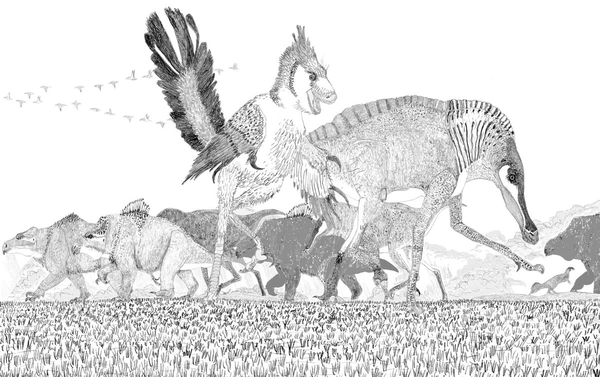 TetZoo's tweet photo. Speculative Zoology's 21st Century Redemption at the High Table: the 2025 Edition of Dougal Dixon's The New Dinosaurs https://t.co/r0DtxsNJ4U #SpecBio #SpecZoo #DougalDixon https://t.co/aVan4M48xj