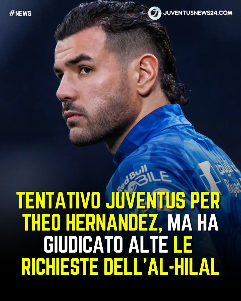 junews24com's tweet image. ❌ La #Juve ha deciso di interrompere ogni contatto per Theo #Hernandez, dopo aver sondato il terreno nelle scorse settimane come riportato da Tuttosport

💰 Le richieste dell'#AlHilal per il terzino sono giudicate spropositate

🔄 Il club ha quindi scelto di cambiare obiettivo