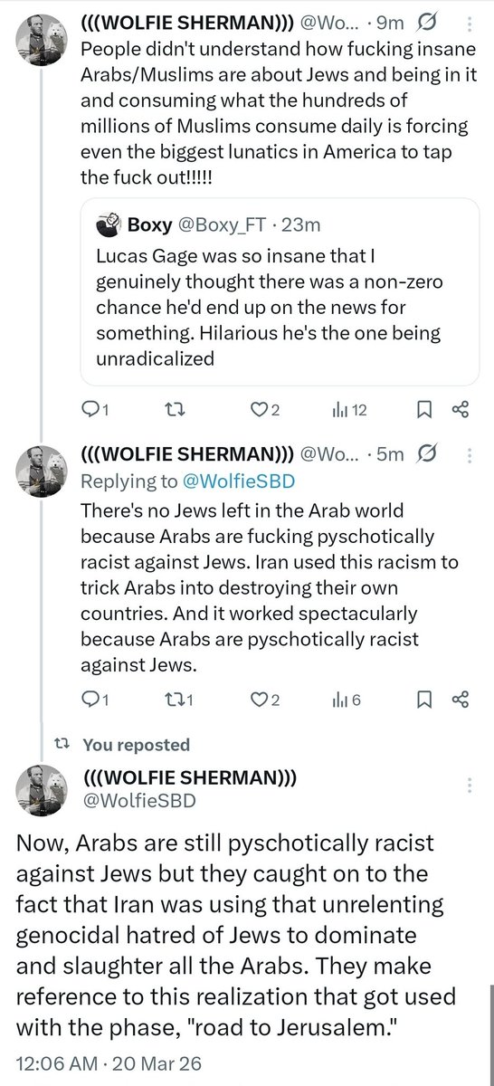 (((WOLFIE SHERMAN))) tweet media
