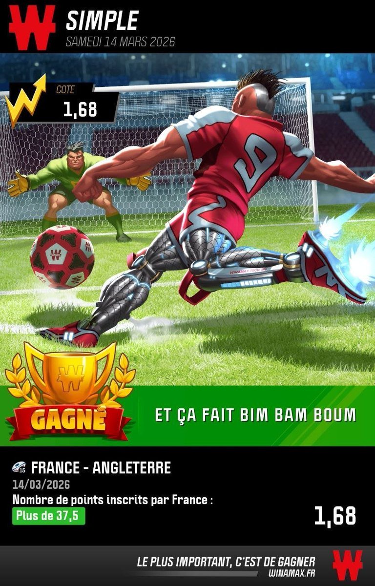 Et c'est reparti pour un nouveau weekend rugby 🔥

Beaucoup de matches avec de jolies confiances au programme comme celles du weekend dernier ✅

Irlande premier à 30 pts <a href="/1/">1</a>.68✅
Louis Bielle Biarrey Mi-Temps<a href="/2/">A 2-loop</a>.15✅
Australie 7s (H)@2.05✅

#TeamParieur