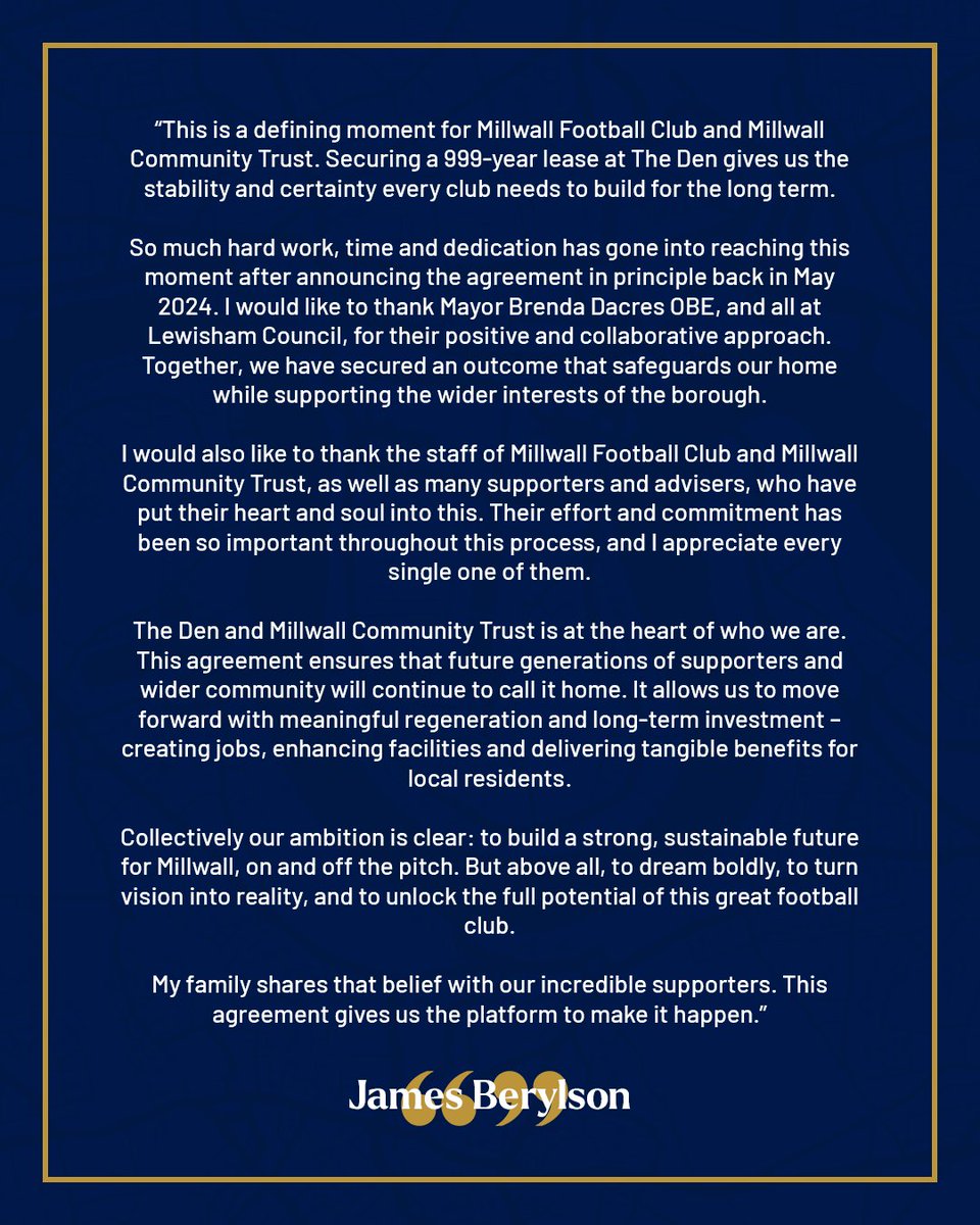 Millwall FC tweet media