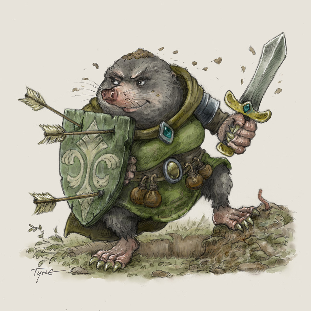 tyrie_art's tweet photo. Ertha Grittle is a warrioress with some old scores to settle. Her enemies never know where she's going to pop up!  🙂 https://t.co/jayar5Z6Co