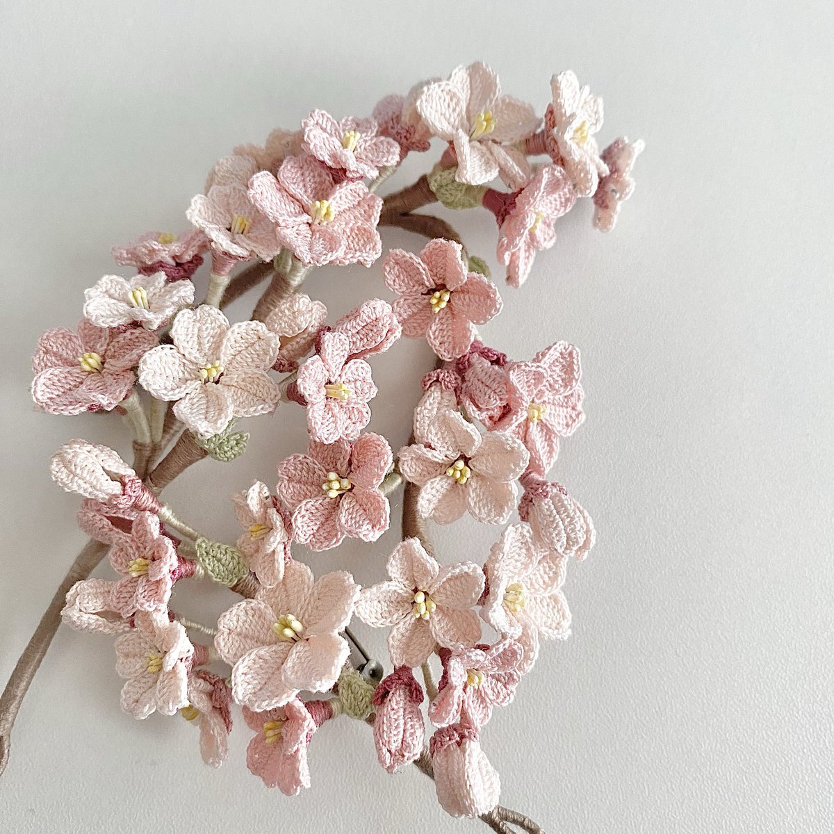 桜いっぱい！

#編み物　#桜　#crochet