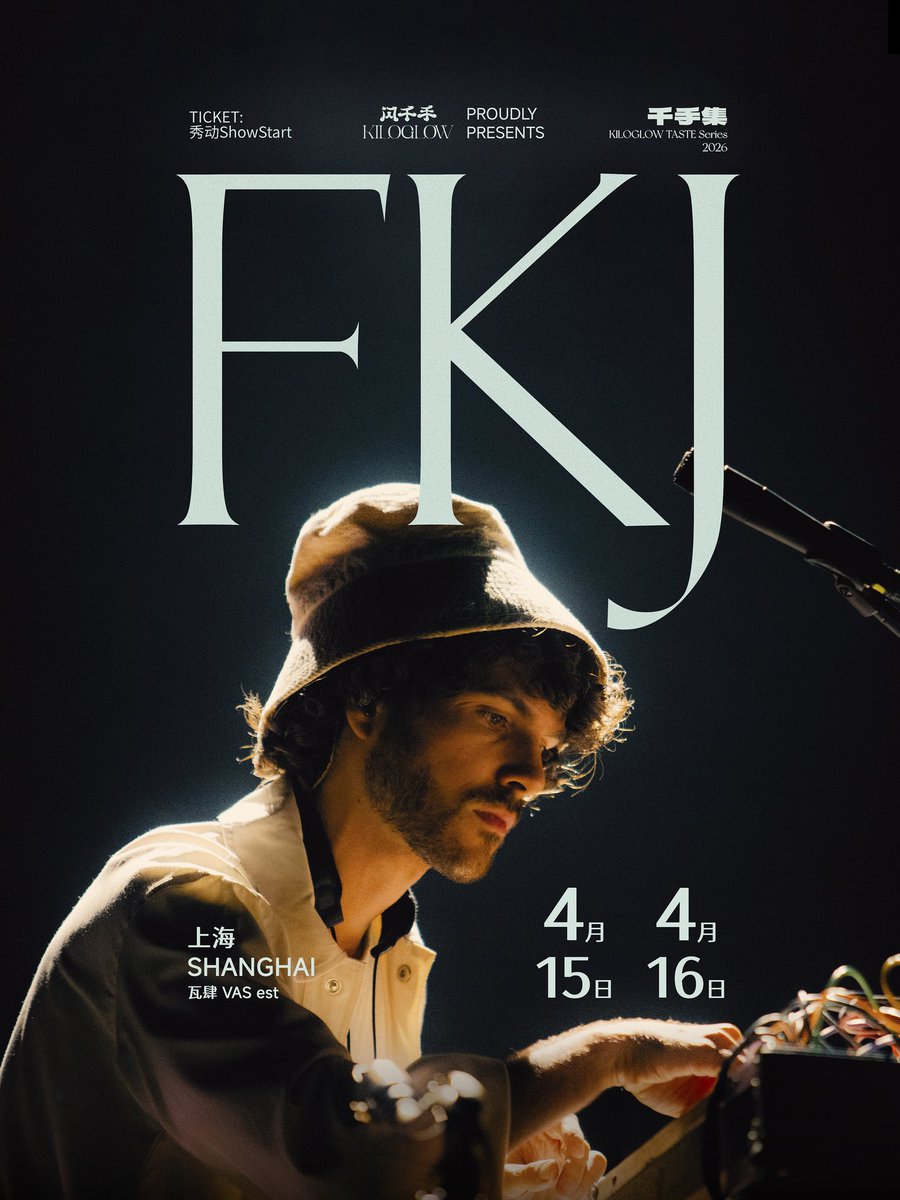 Fkjmusic's tweet photo. Time to get back out
It’s been almost 2 yrs since the last time i played live…let’s go again. Seeya soon Shanghai &amp; Xi’An 🇨🇳 

https://t.co/WGnIRfG6Bd

More shows &amp; things to come 👀 https://t.co/oTqeibrOBt