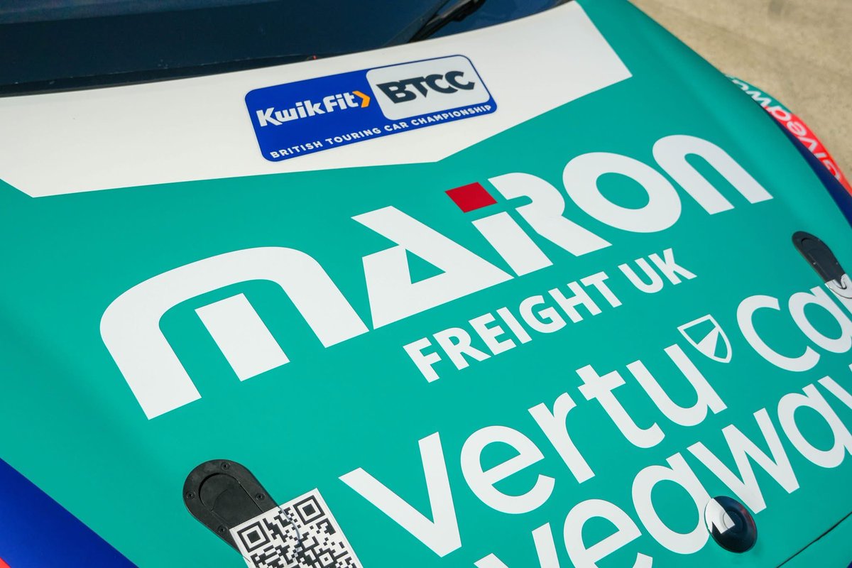 MaironFreightUK's tweet photo. Brilliant day yesterday at the Team VERTU livery launch with @Tomingram80 

The countdown is on — less than a month until the 2026 season kicks off.

#MaironFreightUK #Tingram #BTCC #Motorsport #Partnership https://t.co/j27i48Xvzz