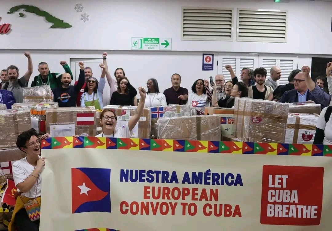 Recibimos con orgullo y satisfacción al Convoy Nuestra América, y agradecemos a la Internacional Progresista y a todos los que dieron su apoyo y demostraron que #CubaNoEstáSola.