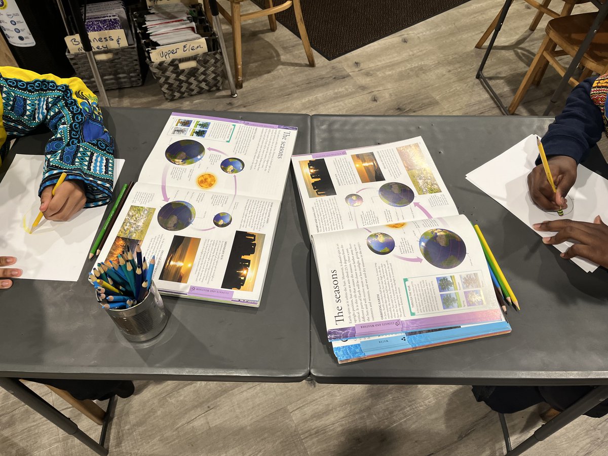 TheGoodFoodie's tweet photo. Spring is here! This week, students explored how Earth’s revolution around the sun shapes seasons, weather, and life on our planet. Thereby connecting science to the world around them. #STEMinAction #DCStudents #TheGoodFoodie https://t.co/YcJRDo1aCi