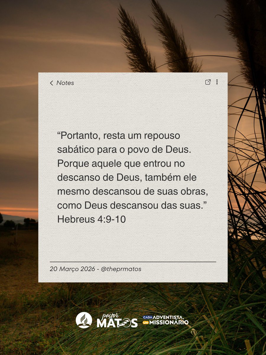 VERSO DO DIA 📖❤️
bit.ly/pastormatos