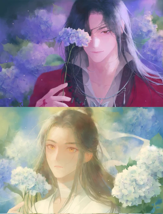 <천관사복> 애니메이션 한국 콜라보 레스토랑 '귀시야연'의 채화 사련 및 채화 화성 일러스트 작업했습니다. (레드독컬처하우스 이상미 감독님의 러프 스케치를 바탕으로 작업하였습니다.) 감사합니다 #천관사복 #天官赐福 #天官賜福 #TGCF #HOB #귀시야연