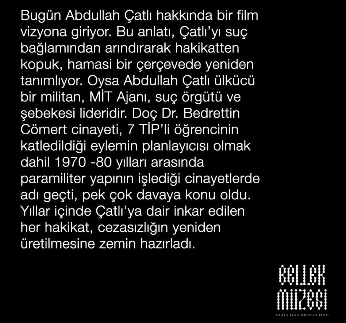 Tarihsel Adalet için Bellek Müzesi tweet media