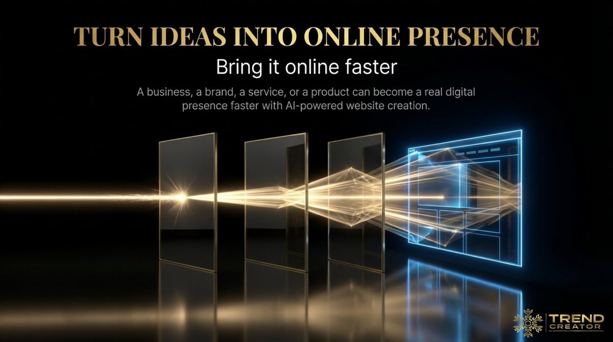 AiTrendCreator's tweet image. This is for creators 🌟
This is for businesses 💼
This is for brands 🖤
This is for anyone who wants a professional website without the usual complexity 🙌

AI makes that possible faster than ever 🔥

#TrendifyWeb #AIForBusiness #CreatorTools #ModernBrand