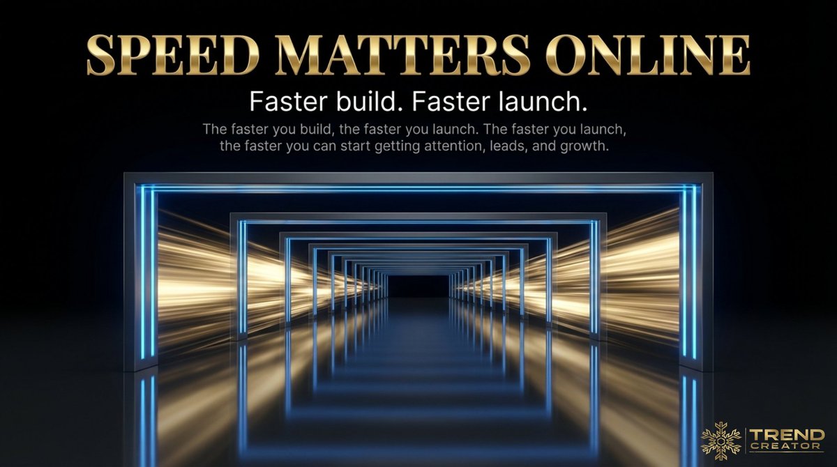 AiTrendCreator's tweet image. In today’s digital world, speed matters ⏳

The faster you build,
the faster you launch

The faster you launch,
the faster you can start getting attention, leads, and growth 🚀

That is the power of building with AI 🤖

#TrendifyWeb #SpeedToLaunch #GrowOnline #BuildFaster