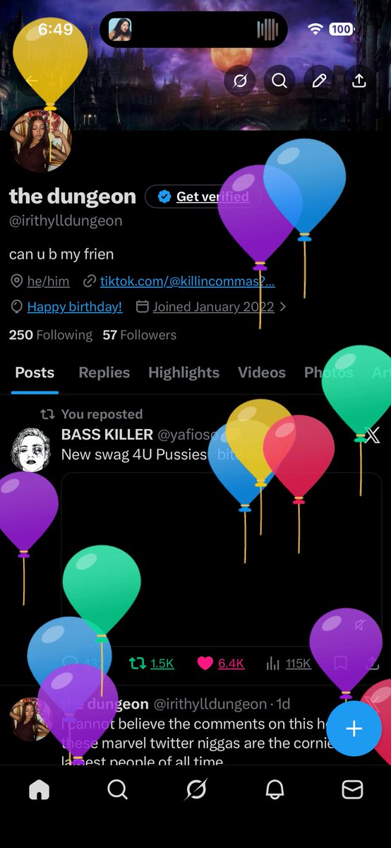 the dungeon tweet media