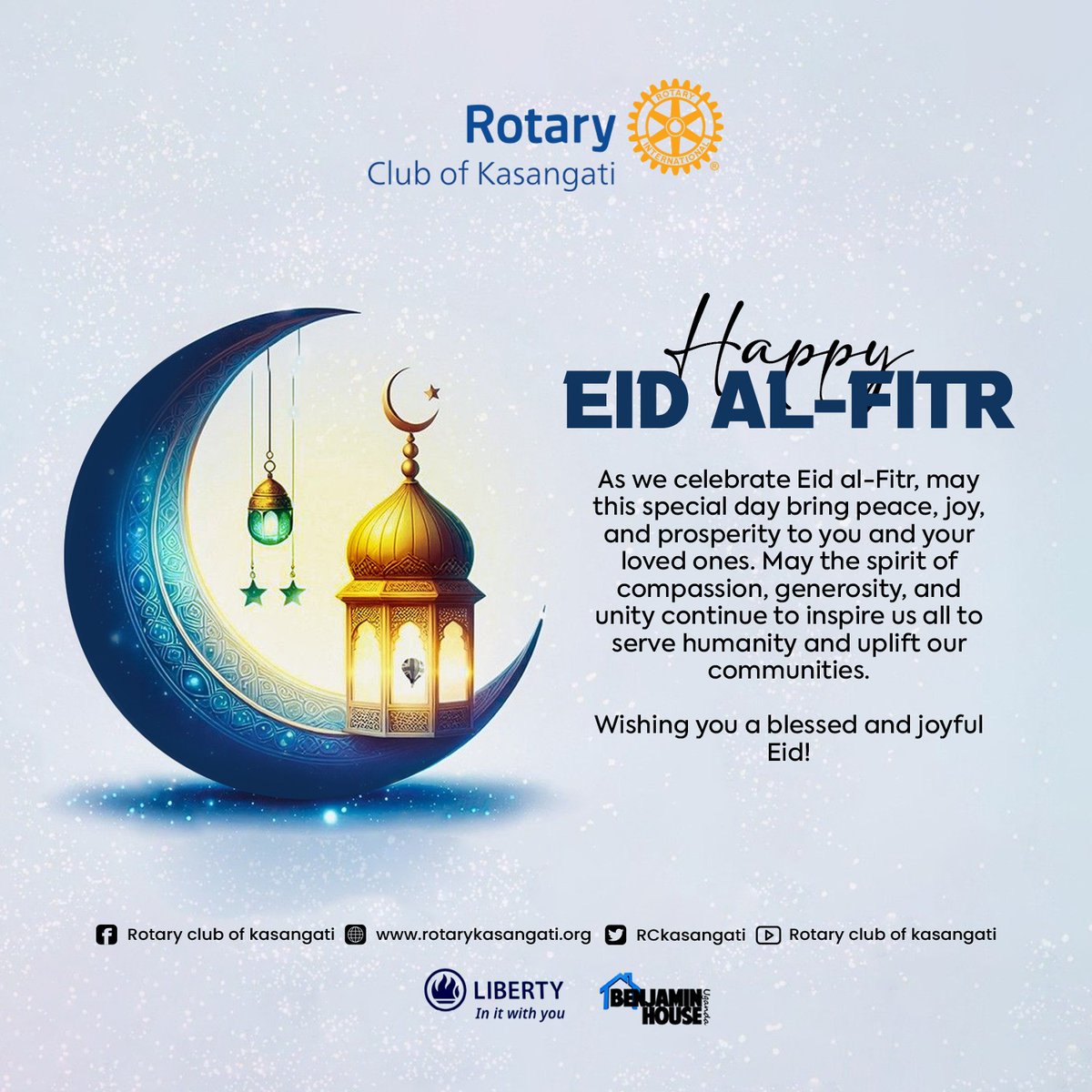 RCkasangati's tweet photo. "May this special day bring peace, happiness, and endless blessings to you and your loved ones"
Happy Eid from the tear gas republic
#RotaryEyamba
#TearGasRepublic
#RCKasangati https://t.co/5uYKzL8o10