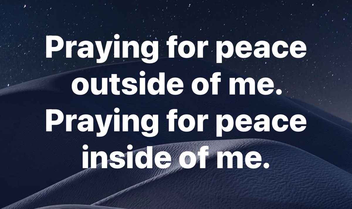 JohnCDavisMusic's tweet image. Praying for peace outside of me. Praying for peace inside of me. 🙏🏻#JoyTrain #hope #healing #peace #mindful #spiritual #friday