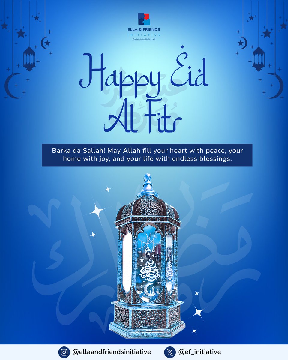ef_initiative's tweet photo. Eid Mubarak from EFI! May your prayers be heard and your heart filled with joy.

We wish you a beautiful, restful celebration 🤲🏾.

#eidalfitr #eidmubarak https://t.co/1HtoFlSwWU