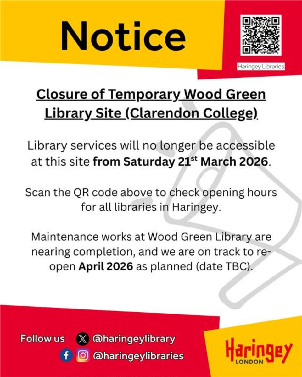 Haringey Libraries tweet media