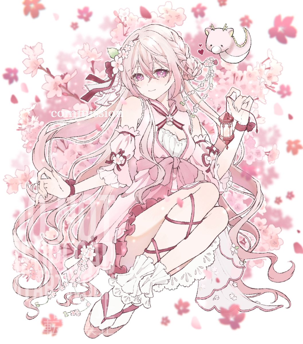 tamaco_3's tweet photo. 春なのでskeb絵からピンク色メインのものを集めてみました🌸𓈒𓏸
お花をいっぱい描いてます🫧

rp中心にゆっくり巡回させていただきます◎よろしくお願いします！！

#春の創作クラスタフォロー祭り
#絵描きさんと繋がりたい https://t.co/Zvf2sByDr0