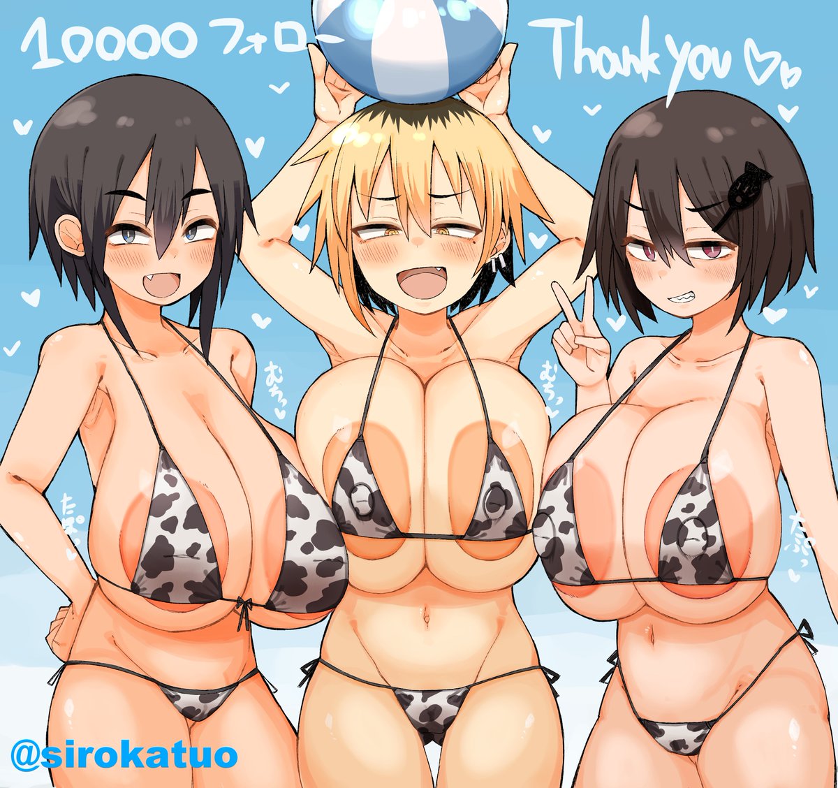 #三連休はフォロワーさんが増えるらしい
うちの子たちのえちちイラスト上げとく!! 