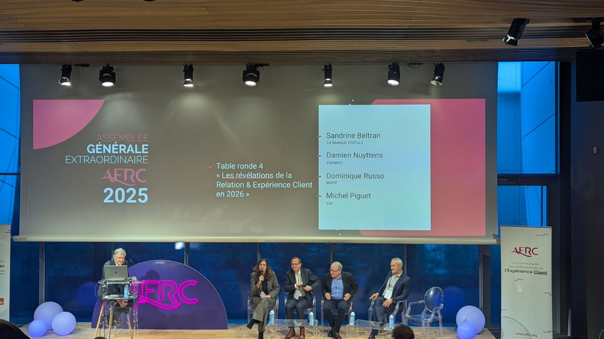 FACYLE1's tweet photo. Nous participons ce matin à l'AG de l'@AFRClient😃

Au programme : une journée de tables rondes sur les sujets de  l'#IA, de la transformation des métiers, la personnalisation et l'émotion dans la #relationclient et bien plus

#AFRCxtransfodays #serviceclient #centredecontacts https://t.co/M5Wb0wnUnB