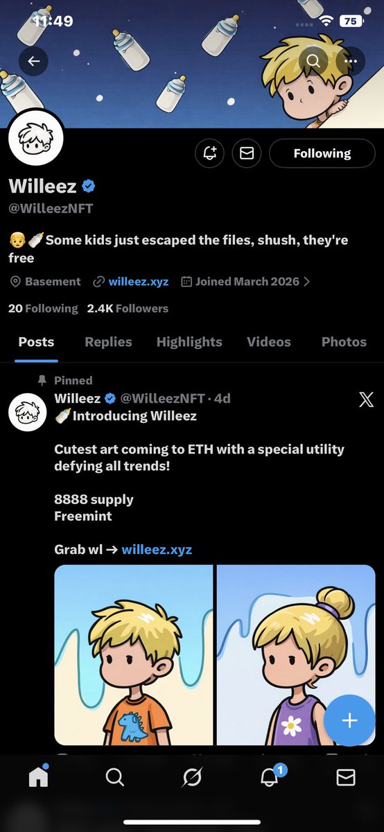 Abidot_chart's tweet photo. @forte_nation @WilleezNFT 0xffe04880aea9d66be1edcfc6403ed2a0bef43209 https://t.co/TEAtGBQW4b