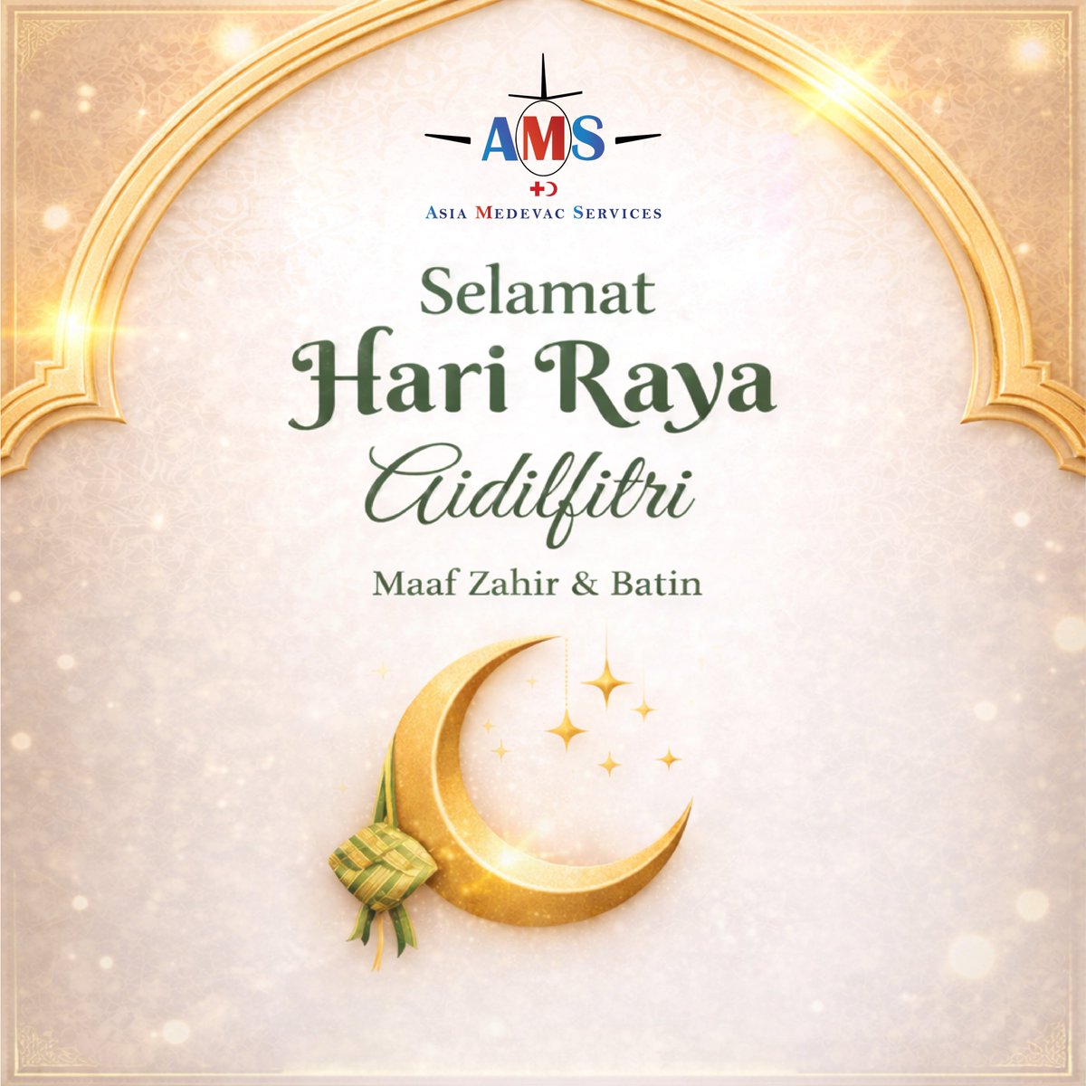 AMedevac's tweet photo. Selamat Hari Raya Aidilfitri ✨
Maaf Zahir &amp; Batin.

Wishing you and your loved ones peace, good health, and happiness this festive season. 🌙

#asiamedevac #harirayaidulfitri https://t.co/9DZTq8dipp