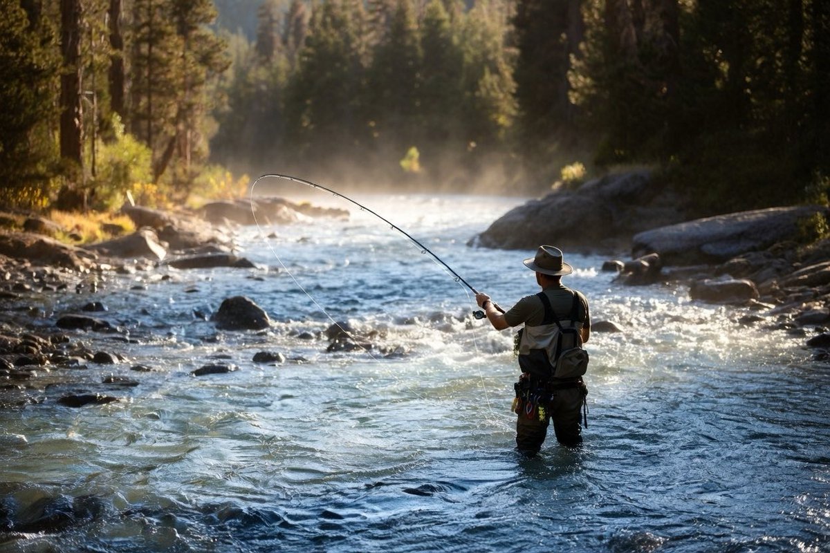 Rustybonz3's tweet photo. #vss365 

Fisherman throws an overcast fly. He is trying to deceive his lunch prospect, as the creek flows steadily by. It is a timeless visual reminder. Time itself moves past us while we attend to one moment. Flowing time shall remain long after fish and fisherman have gone. https://t.co/2ucrge6pOw