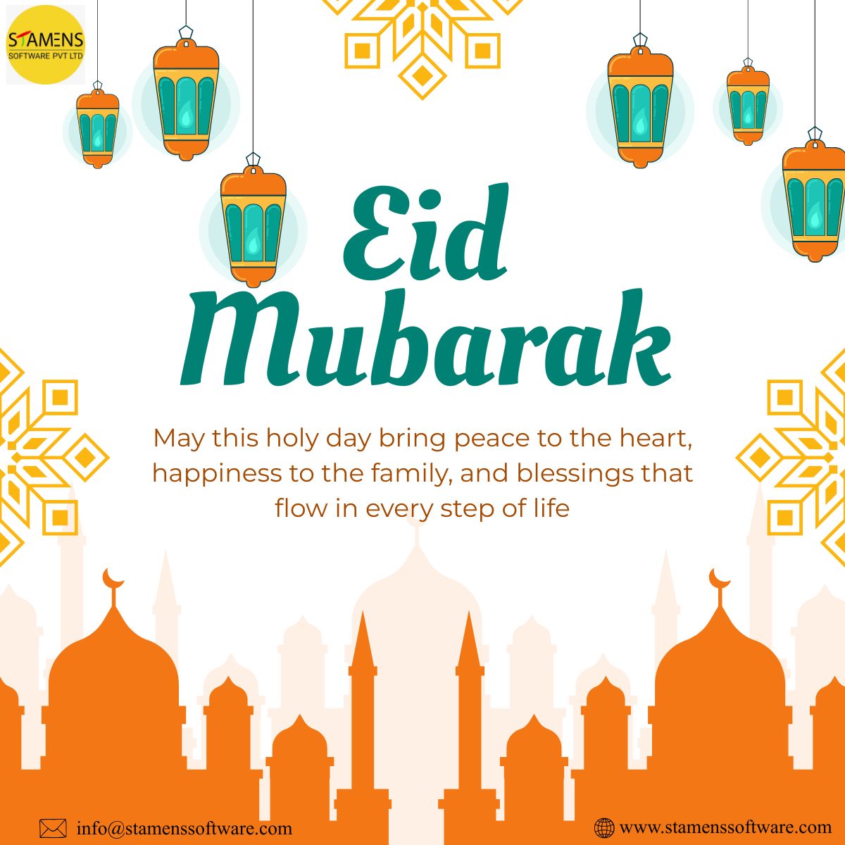 StamensSoftware's tweet photo. ✨ Eid Mubarak from all of us at @Stamens Software Pvt. Ltd. ✨

On this blessed occasion of Eid al-Fitr, we extend our warmest wishes to you and your loved ones. 🌙 https://t.co/3kHmXXZSay