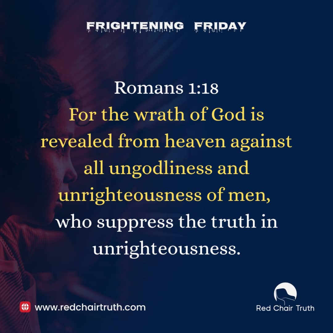redchairtruth1's tweet image. Ever seen people cover up what’s obvious, twist it, or hide it so it suits them? Frustrating, isn’t it? Scripture gives a scene like that and sternly warns such people. See what it says this Frightening Friday.

#RedChairTruth #FrighteningFriday #ScaryGospel #RCT #ItaUdoh
