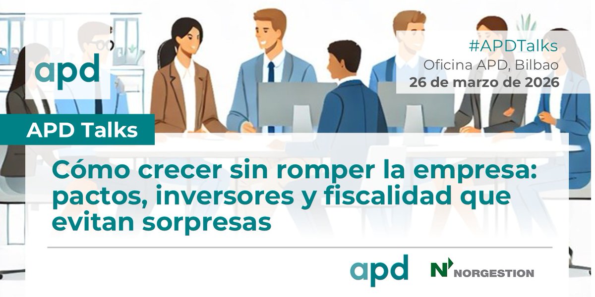 rbaticon's tweet photo. ¿Escalar o morir en el intento? Descubre cómo crecer sin "romper" tu empresa en este encuentro gratuito de @APDasociacion el próximo 26/03 en Bilbao... ¡últimas plazas! https://t.co/KSAY3C5XPi https://t.co/lnEEmV8xJr