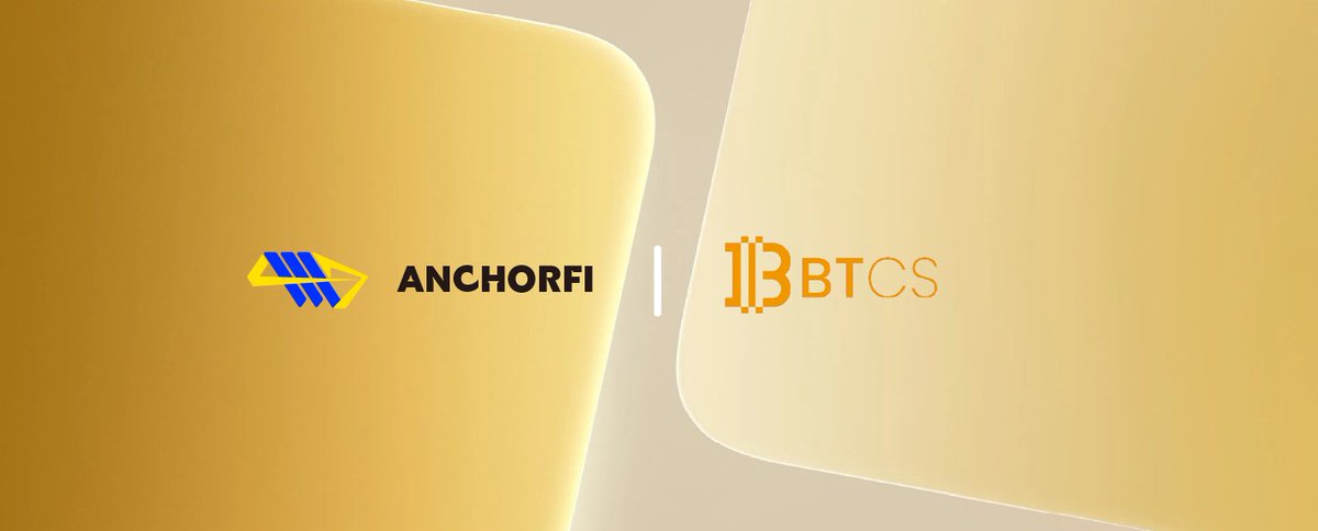 ❤️‍🔥 <a href="/AnchorFi_/">AnchorFi</a> × <a href="/BTCSecondxyz/">BTCS</a>

AnchorFi brings transparent RWA yield on-chain, while BTCS unlocks faster payments and broader Bitcoin Layer-2 utility.

Smarter yield. Stronger Bitcoin finance.

#AnchorFi #BTCS #Bitcoin #BitcoinL2 #RWA #DeFi #Web3 #BTCFi