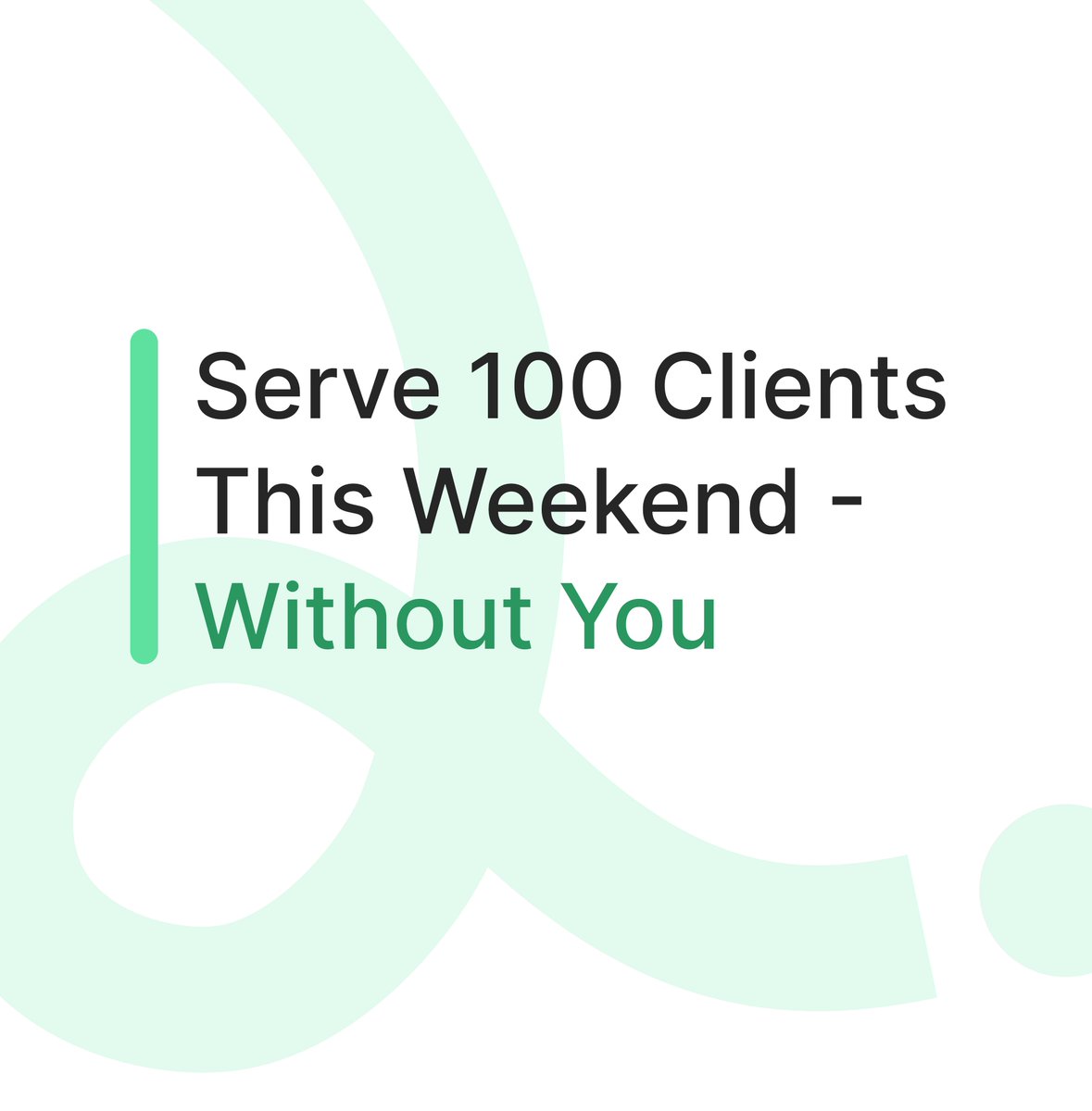 Hour rate × time: the system used to measure your value like this.

Your ceiling was built in. Your upside, capped.

💎We are building something to rewrite that equation for the agentic era.

Stay tuned. Your value deserves a formula with no ceiling.

How will you write your