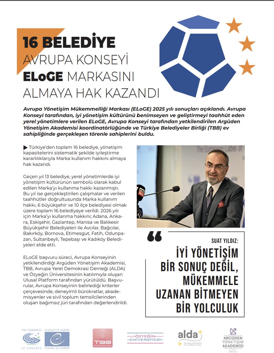 Türkiye Belediyeler Birliği / 1945 tweet media