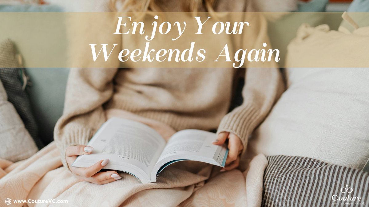 Imagine finishing your Friday with your to-do list completed! When you hire a Couture Virtual Assistant, your VA will take over your to-do list and you will be able to enjoy your nights and weekends. 

🌐CoutureVC.com