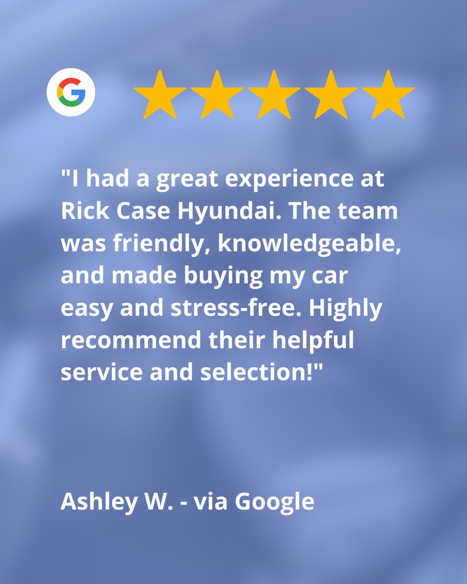 RCPHyundai's tweet image. We love hearing from you!

 #CustomerReview #CustomerExperience #HappyCustomer #CustomerSatisfaction #ClientFeedback #SantaCruz #HyundaiSantaCruz #RickCaseHyundai #RickCase #HyundaiDealer #TruckLife #NewTruck #CarShopping #SouthFloridaCars #WestonFL #FloridaCars #DriveHyundai
