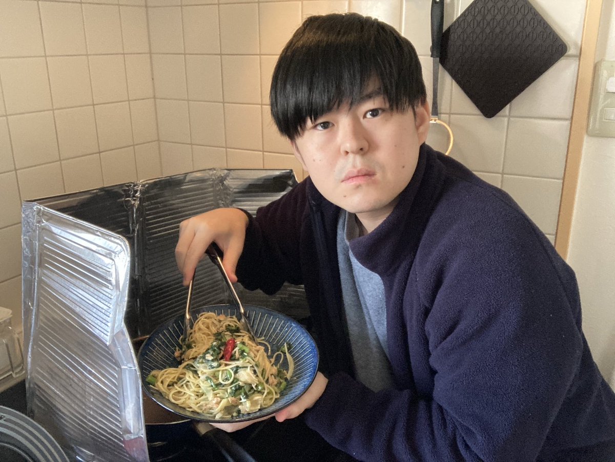 nodanosei's tweet photo. 美味しいパスタ作ったお前 https://t.co/Pnj5vAATKF