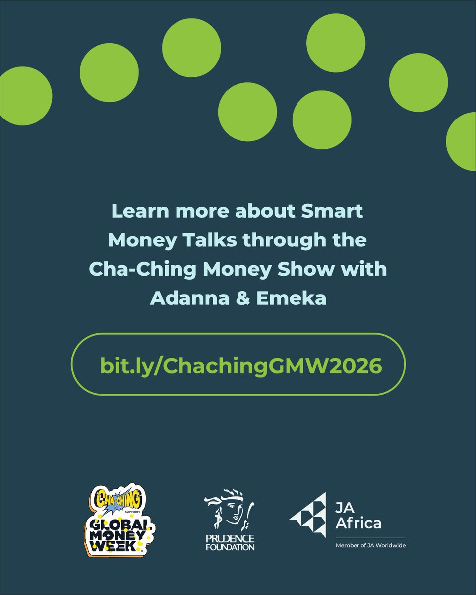 JA_Africa_'s tweet image. Smart spending starts with needs first. Pause before paying to avoid impulse buys. Watch the Cha-Ching Money Show bit.ly/ChachingGMW2026 #SmartSpending #FinancialLiteracy #ChaChing #MoneyHabits #YouthEmpowerment