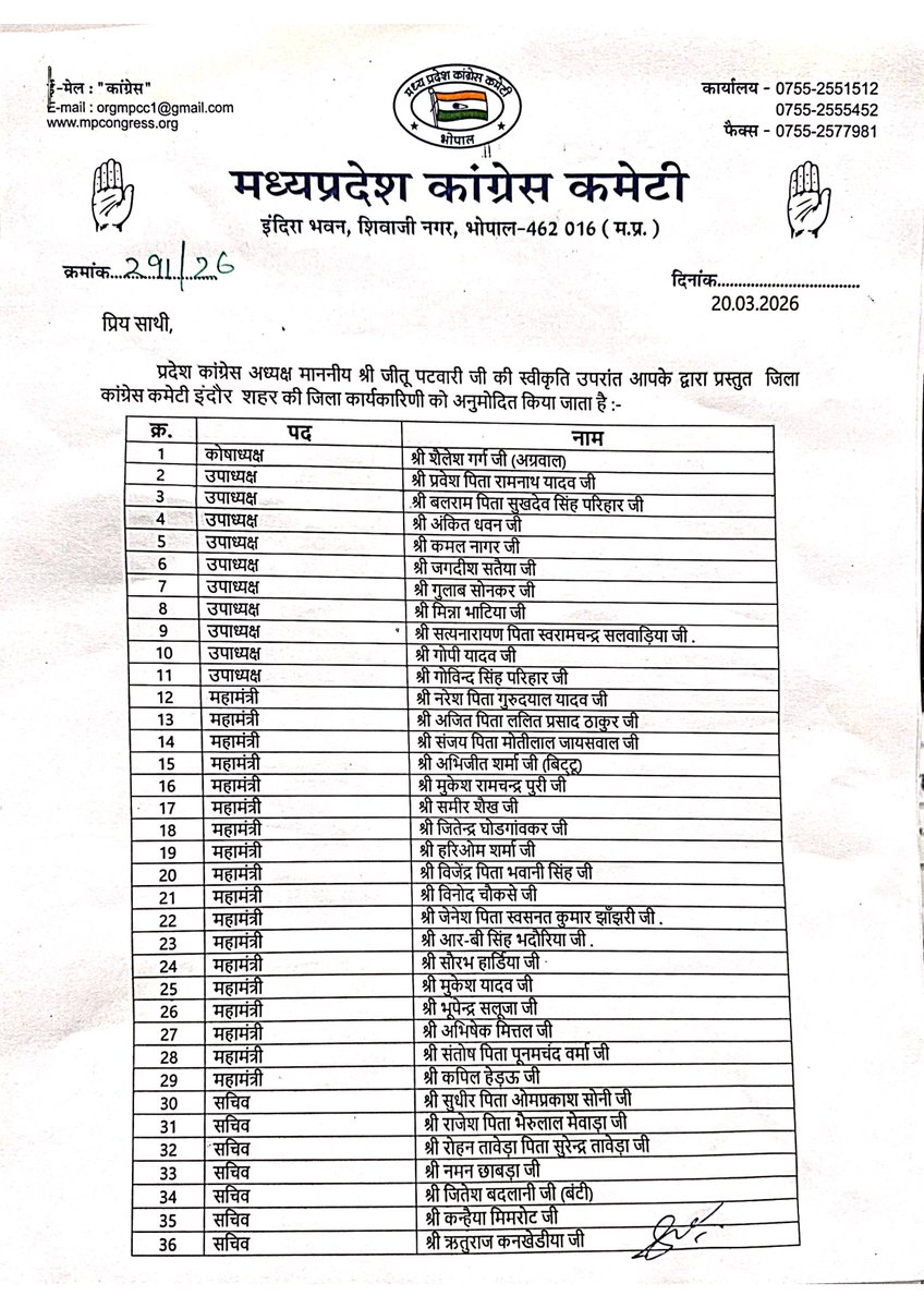 MP Congress tweet media