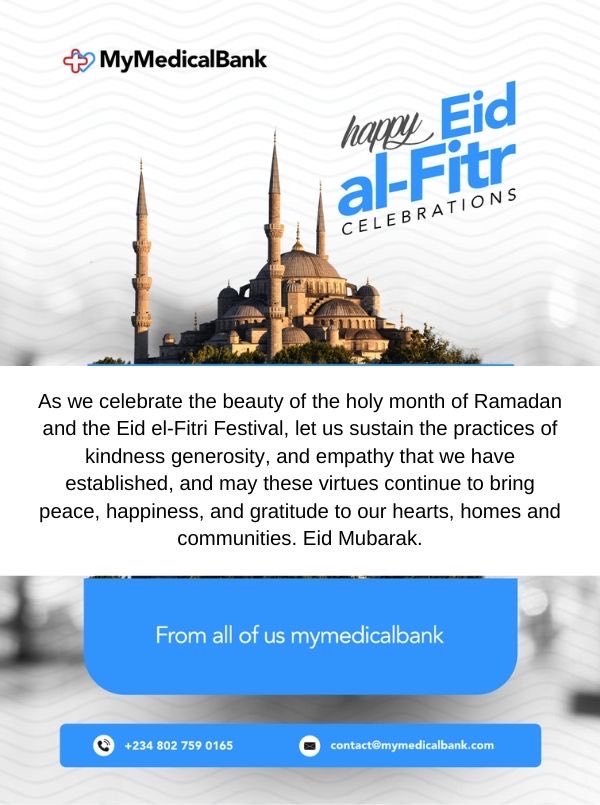 MyMedicalBank's tweet photo. Eid Mubarak to you and your loved ones from all of us @MyMedicalBank https://t.co/xXWvQhK2zw
