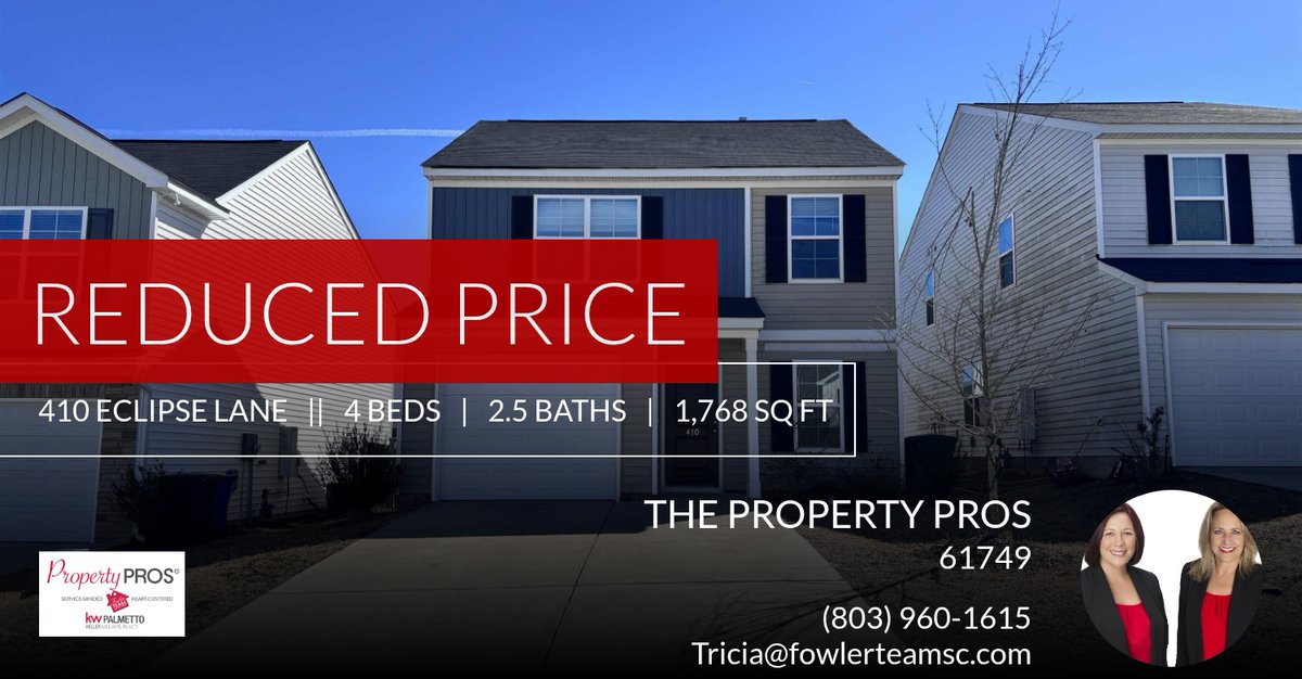 fowlerteamsc's tweet photo. 🚨 Just Reduced 🚨 This recently reduced home won't last long so don't wait to set up a showing! Reach out here or at (803) 446-3140 for more information!!

The Property Pros (Fowler Team)

Tricia Kim, Lead Listing Specialist
(803)... https://t.co/N2TlO1Vlhd https://t.co/GNSuJjdkcG