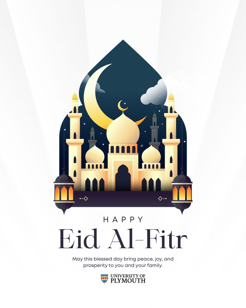 PlymInt's tweet photo. Eid Mubarak to everyone celebrating across Plymouth and around the world! https://t.co/6Z85mcYSp5